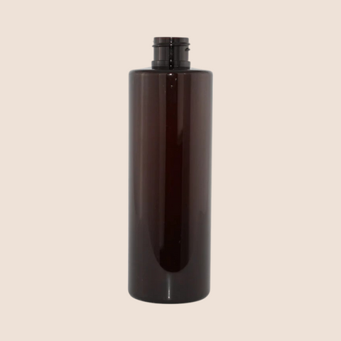 250ml Amber PET Bottle – Square Shoulder | Carton of 50 - Brown-Clear