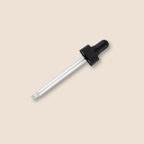 Glass Dropper with Nitrile Teat – 24mm Cap for 100ml & 200ml Amber Bottle - Default Title