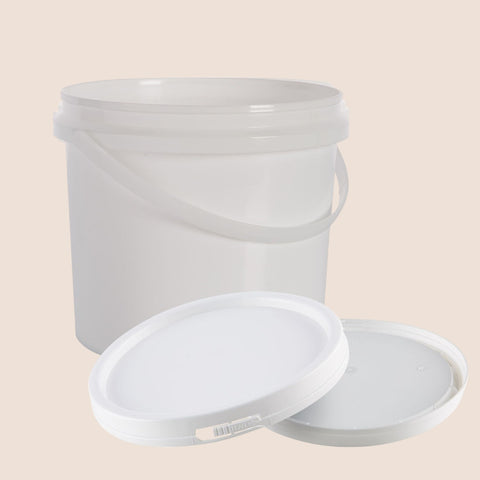 Food Grade Plastic Pails  -  1L Clear-1.2L White-2.2L White-5L White