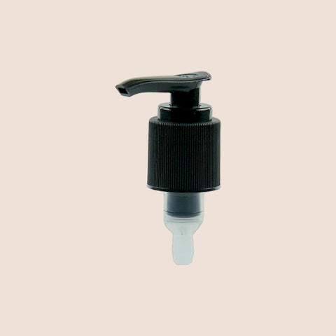 Black Lotion Pump – 28mm Ribbed Closure for 500ml Bottles