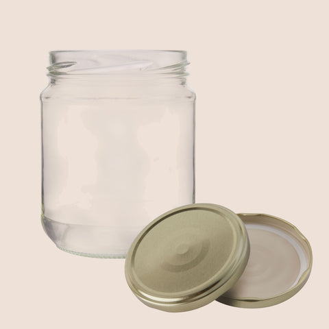 Flint Glass Jar  -  200ml-300ml-500ml