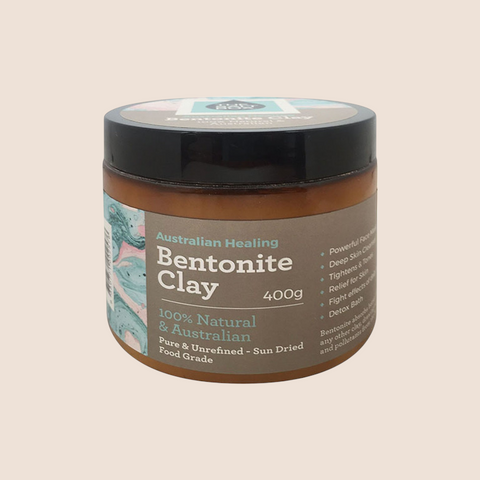 Australian Bentonite Clay Food Grade - Queensland Sourced  -  400g Jar-2.5kg