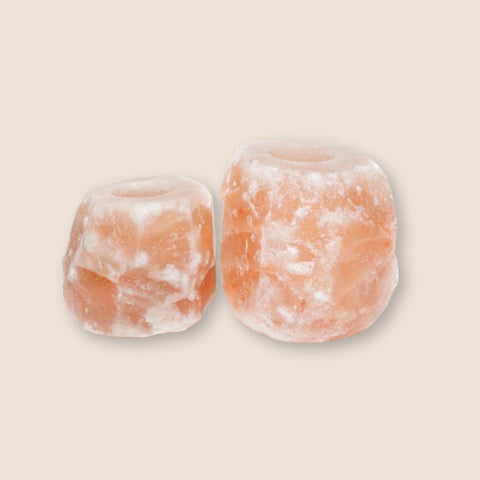 Himalayan Salt Tealight Candle Holder  -  Natural-Smooth