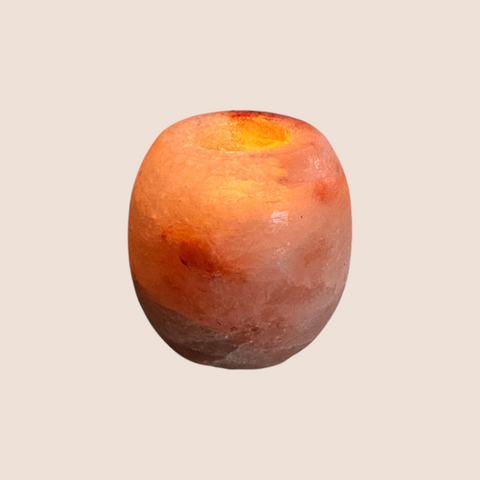 Himalayan Salt Tealight Candle Holder  -  Natural-Smooth