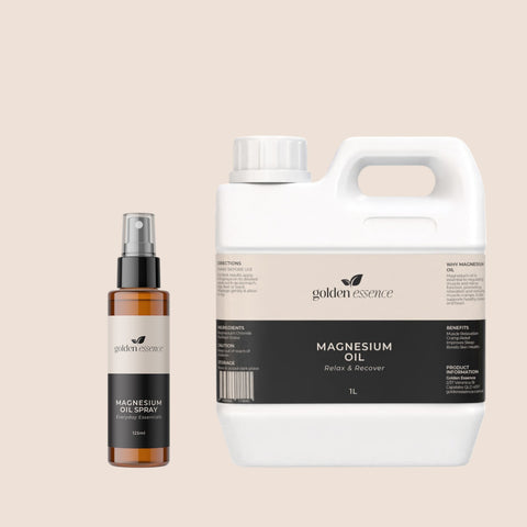 Magnesium Oil Eco-Refill Bundles  -  The Personal Starter Pack (200ml Spray + 1L Refill)-The Household Pack (500ml Spray + 1L Refill)-The Power User Pack (500ml Spray + 5L Refill)