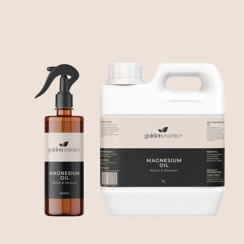 Magnesium Oil Eco-Refill Bundles  -  The Personal Starter Pack (200ml Spray + 1L Refill)-The Household Pack (500ml Spray + 1L Refill)-The Power User Pack (500ml Spray + 5L Refill)
