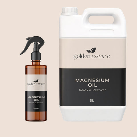 Magnesium Oil Eco-Refill Bundles  -  The Personal Starter Pack (200ml Spray + 1L Refill)-The Household Pack (500ml Spray + 1L Refill)-The Power User Pack (500ml Spray + 5L Refill)