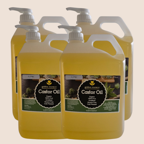 Organic Castor Oil Bulk 20L (4×5L HDPE Bottles)  -  Default Title